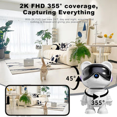 dzcctvipc Cute Bear baby cry detection for timely alerts