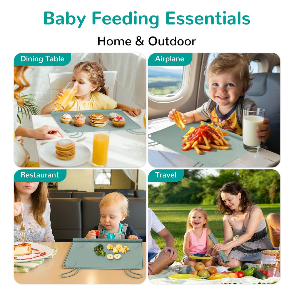 DZDOV silicone placemat protective barrier on public tables for clean eating spaces