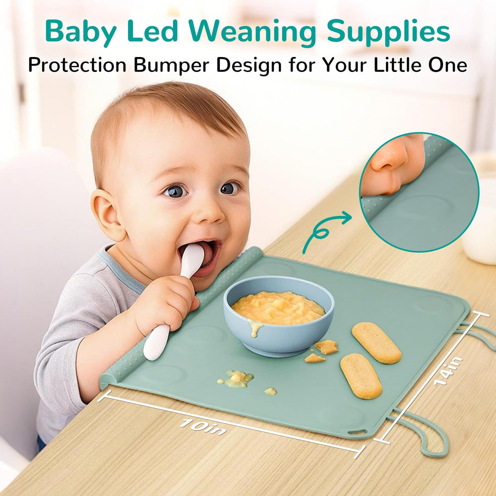 DZDOV silicone placemat travel dining companion for restaurants and trips