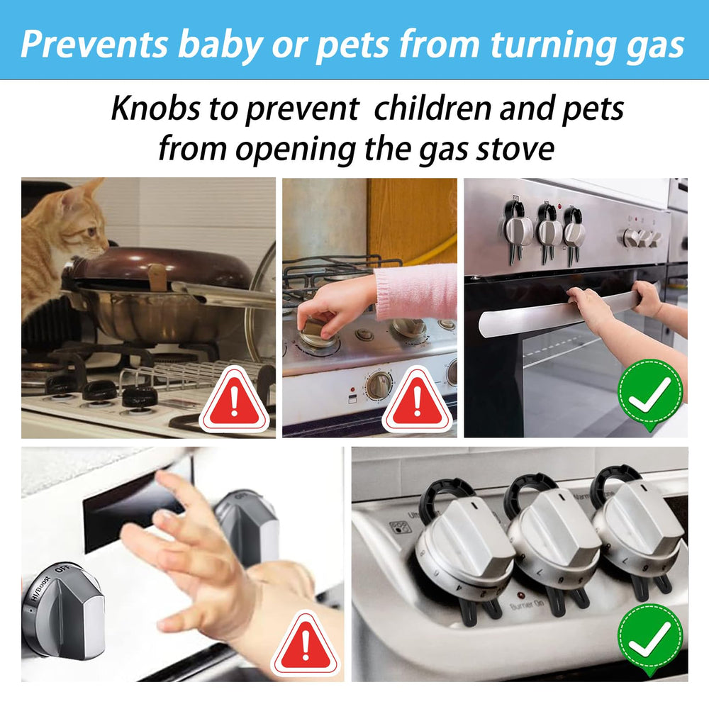 dzdxdzsw stove knob lock 5 pack packaging conveys convenient home protection