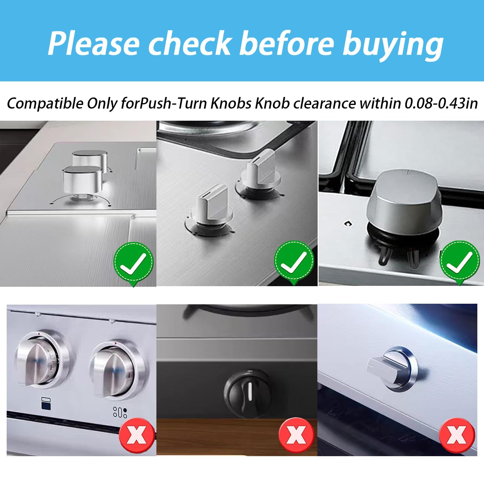 dzdxdzsw stove knob lock pc material emphasizes durable and odor free design