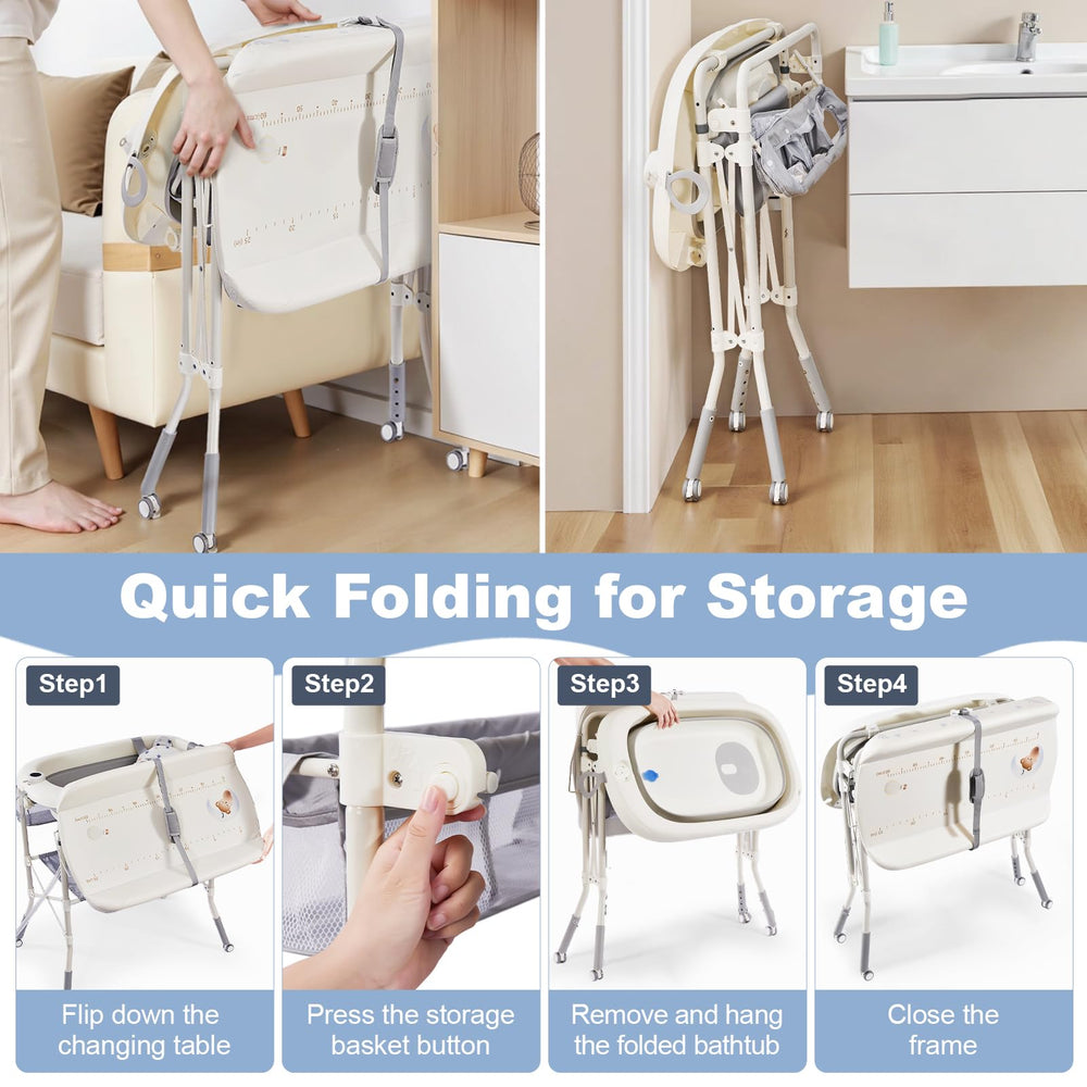DZMDIP sturdy iron-frame supports up to 110 lb for growing babies