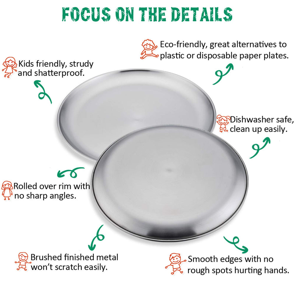 E-far 8-inch plate is dishwasher safe for effortless cleanup after meals.