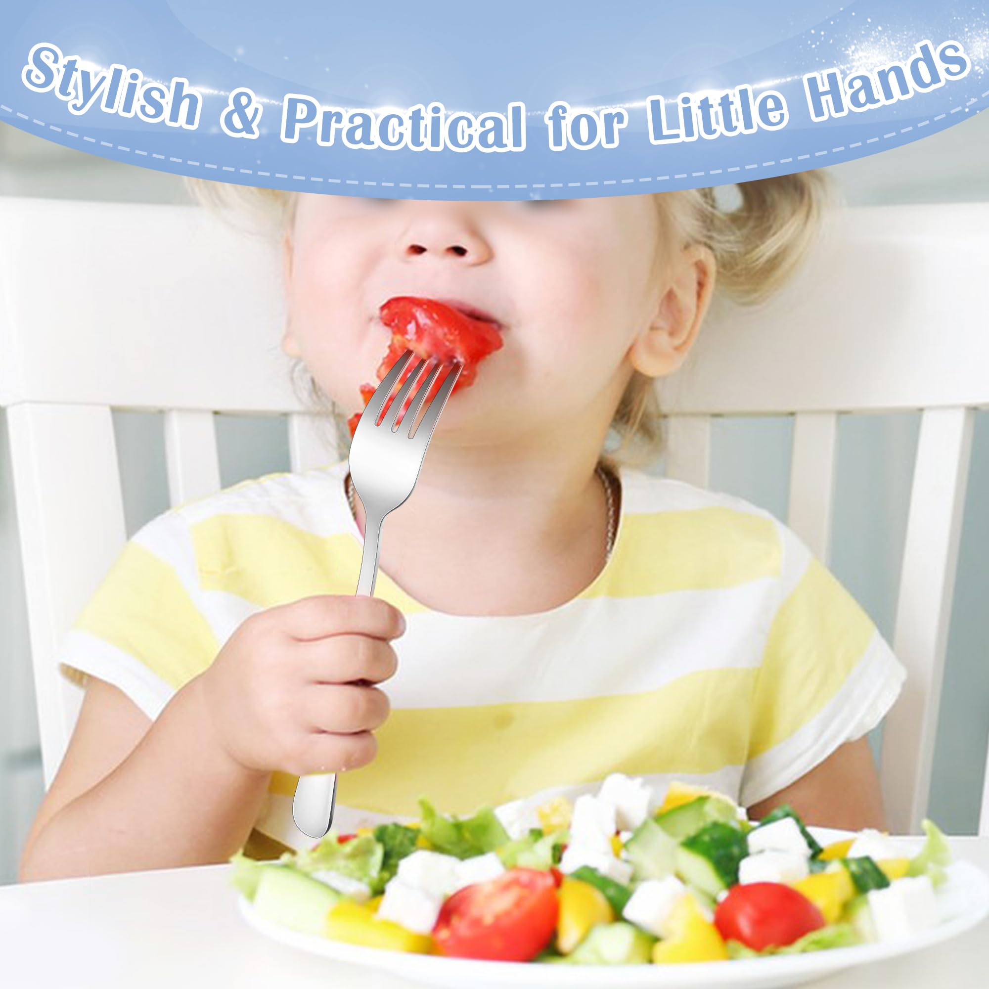E-far-toddler-silverware-dishwasher-safe design makes cleanup quick.