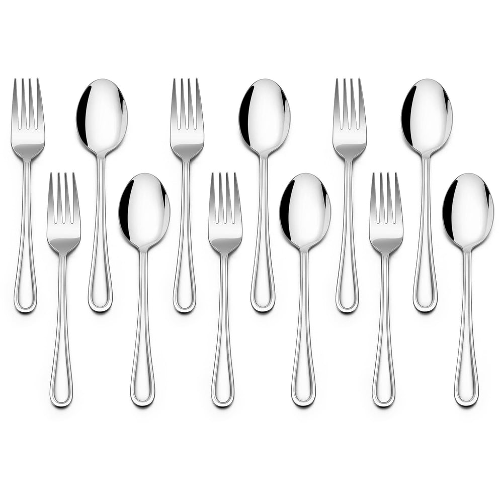E-far toddler-silverware forks-6pc set for self-feeding and lunchbox use.