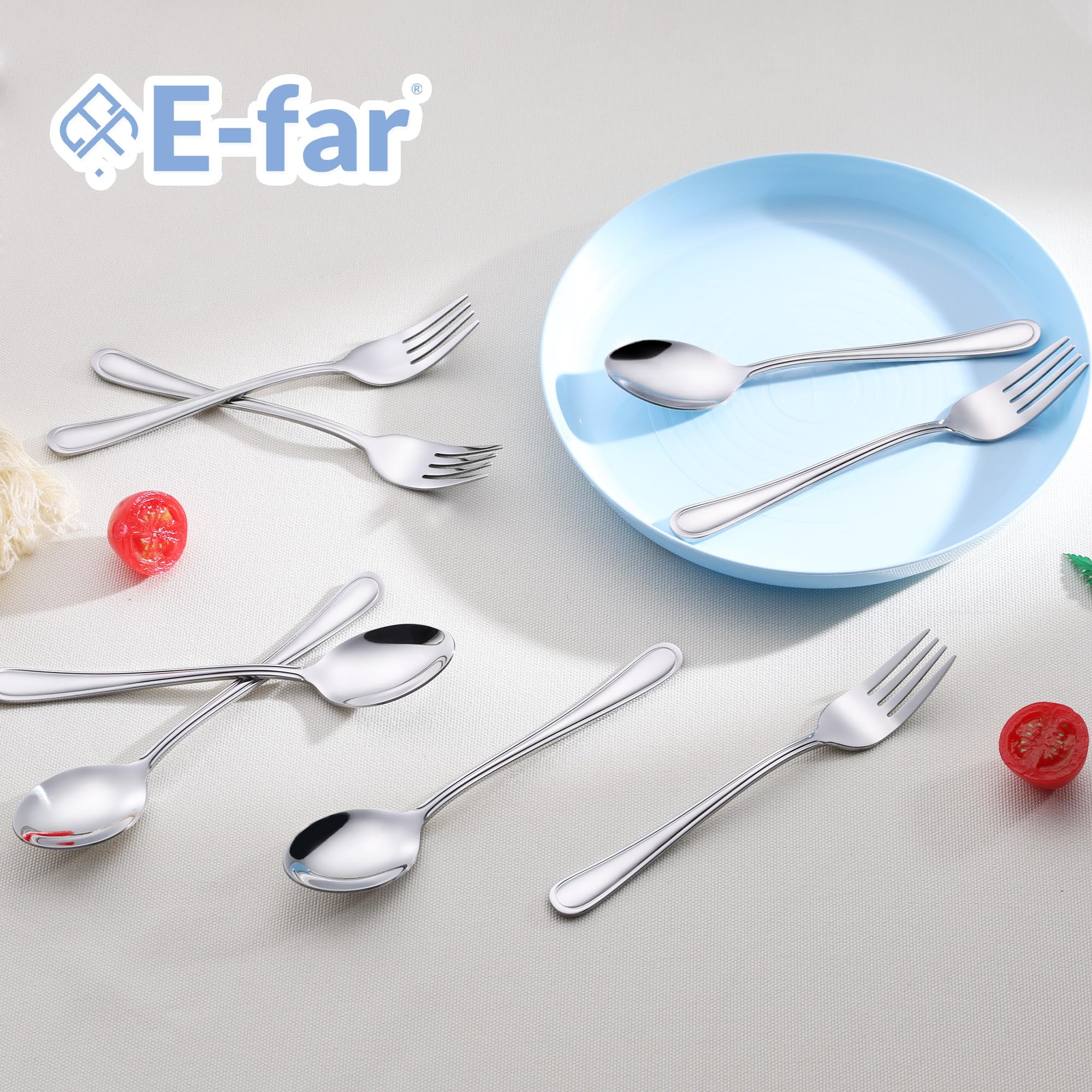 E-far-toddler-silverware-packaged-gift-ready ideal for baby showers and birthdays.