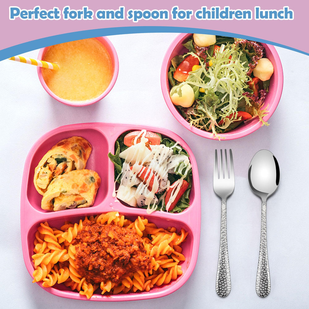 The e-far toddler utensils dishwasher-safe closeup shows convenient cleaning for busy families.