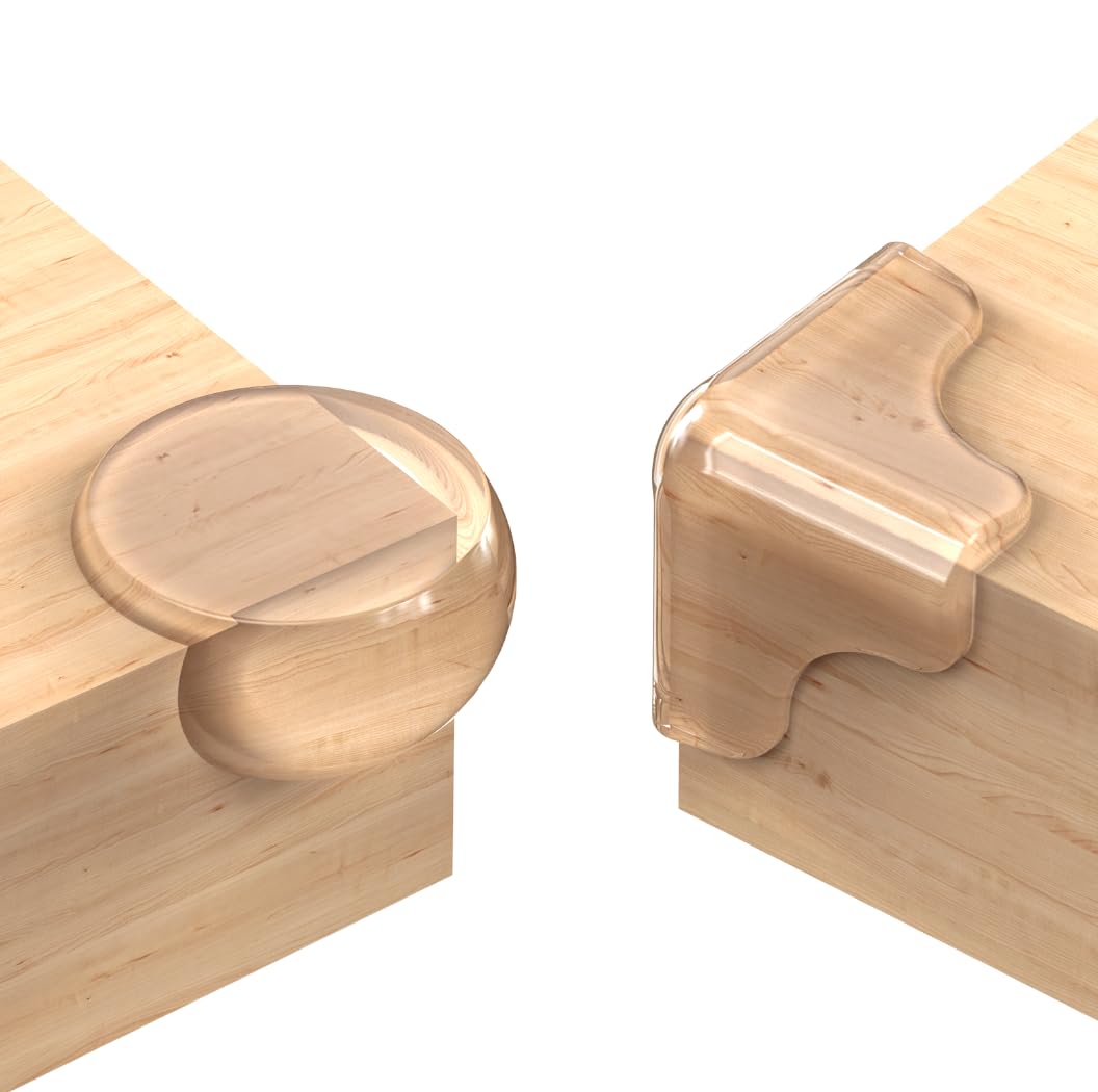 E-PRONSE corner protector pack shows setup for easy baby-proofing and quick installation.