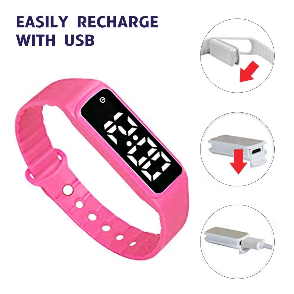 e-vibra Potty Training Watch pill reminders and hydration alerts for daily use