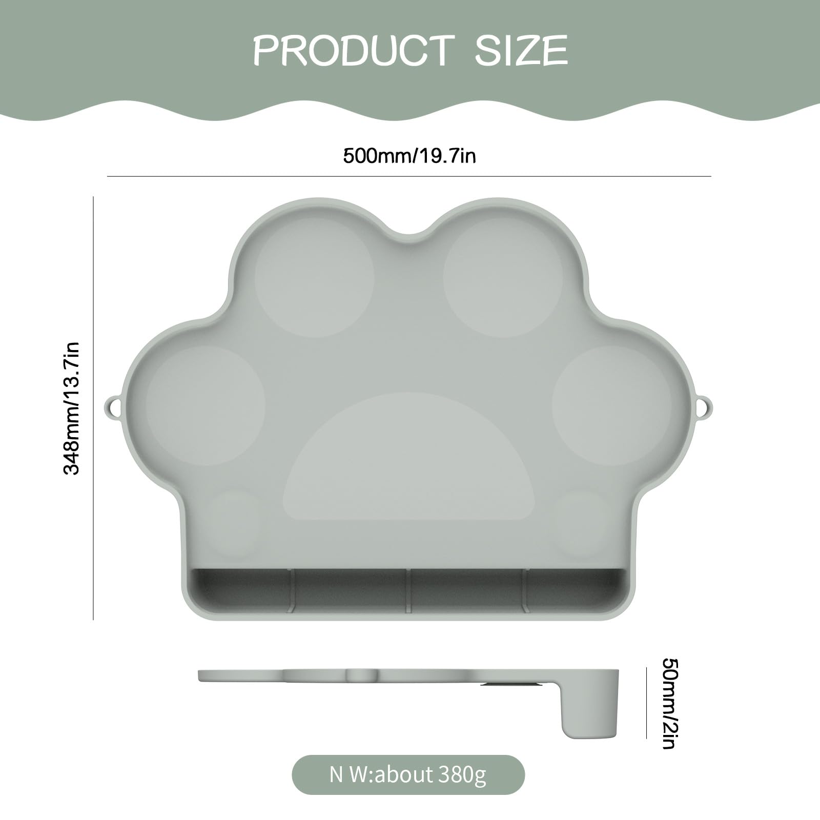 E1F1NN DOT restaurant-use silicone placemats help steady dining surfaces.