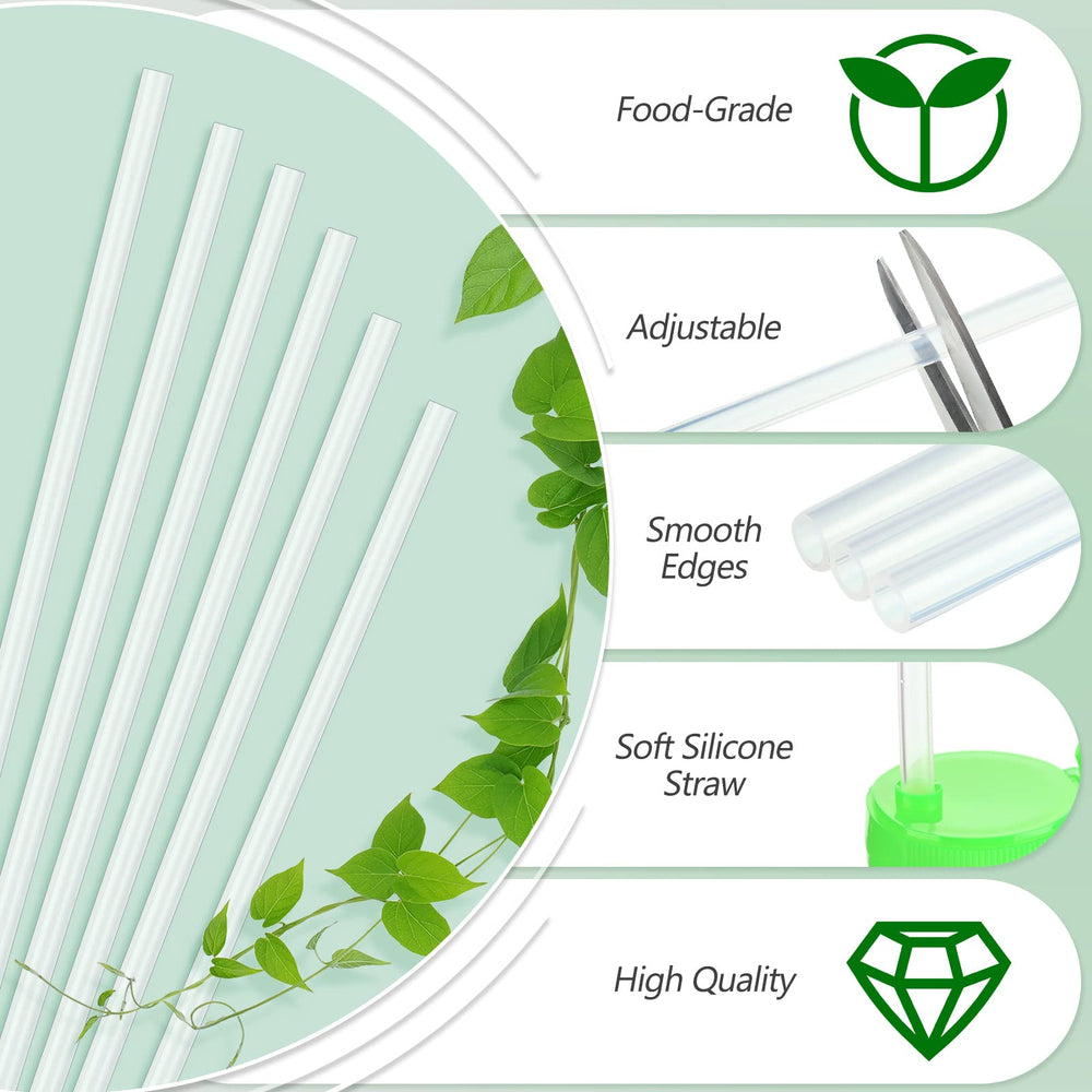 Eaasty clear silicone straw in use for tea, milk and beverages