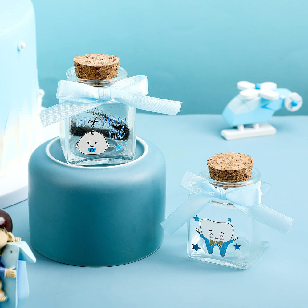 Eaasty glass keepsake box close-up with cork lid for safe memories