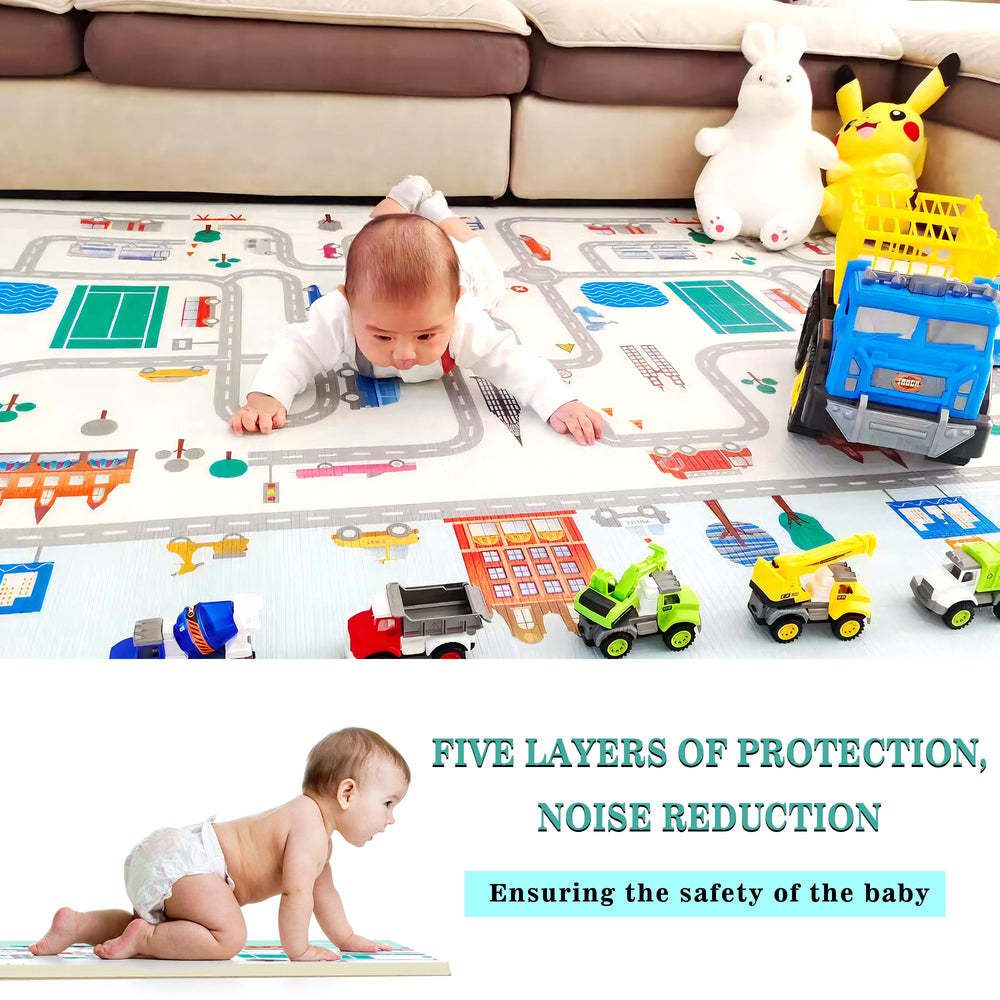Eanpet baby play mat non-slip surface supports safe crawling and tummy time
