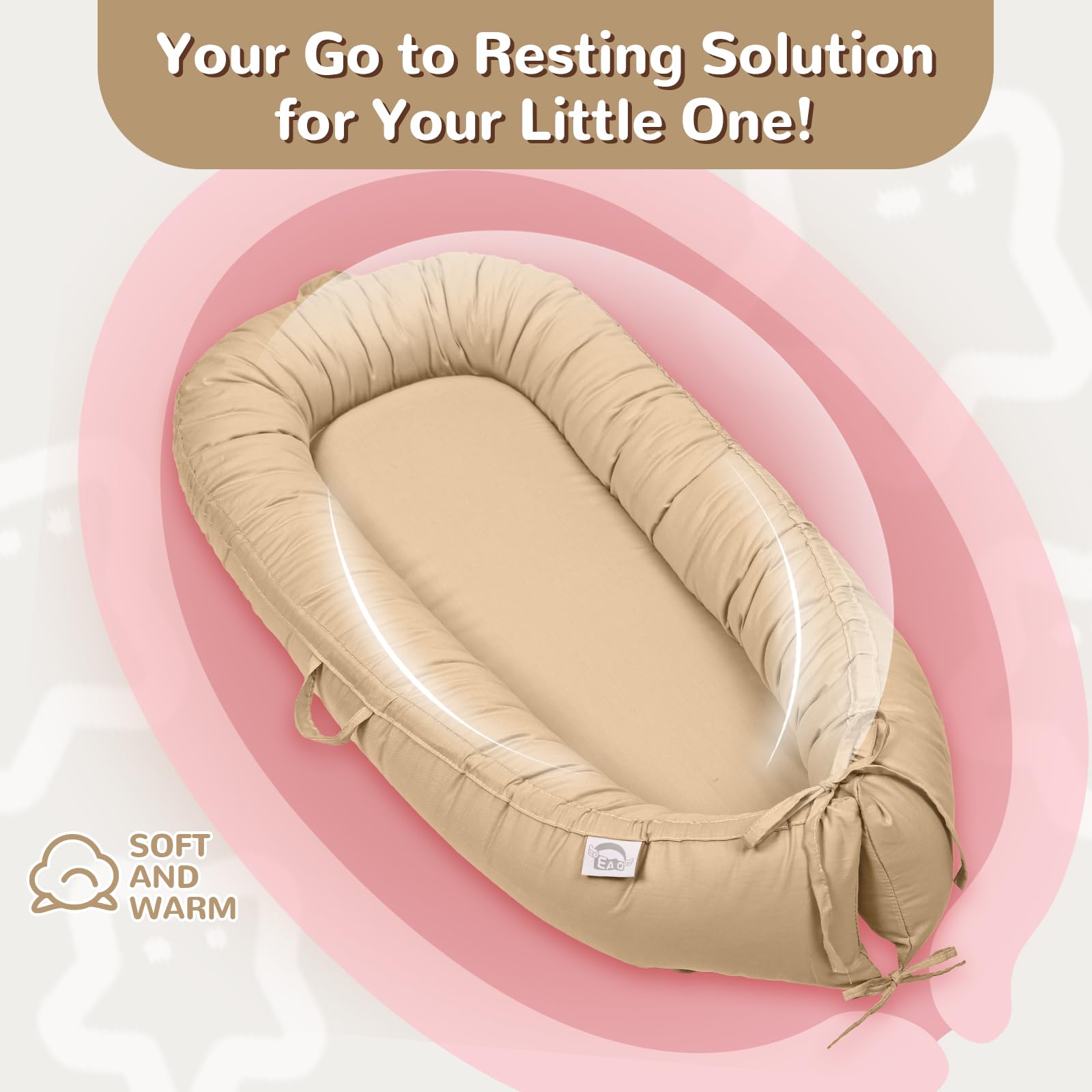 EAQ Baby Lounger double-sided cover offers varied comfort options