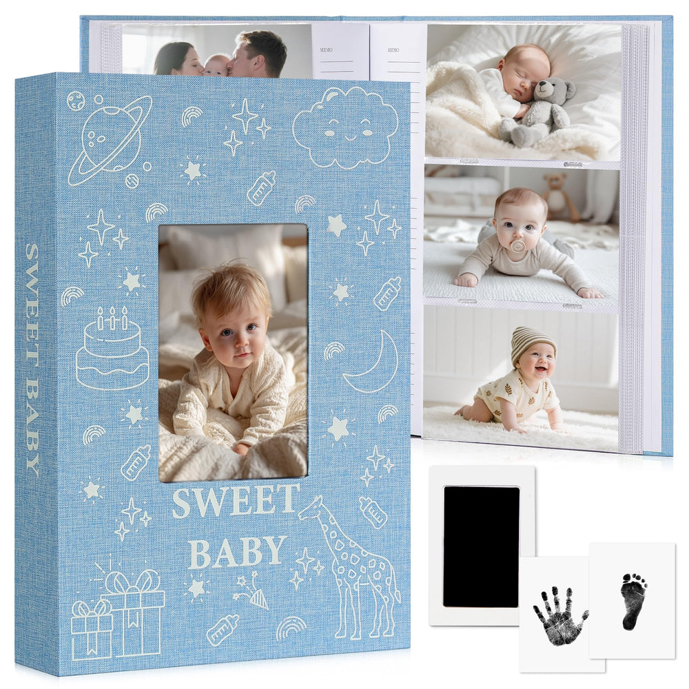 EARLY MINDS baby photo album front window for personalized keepsakes and easy access