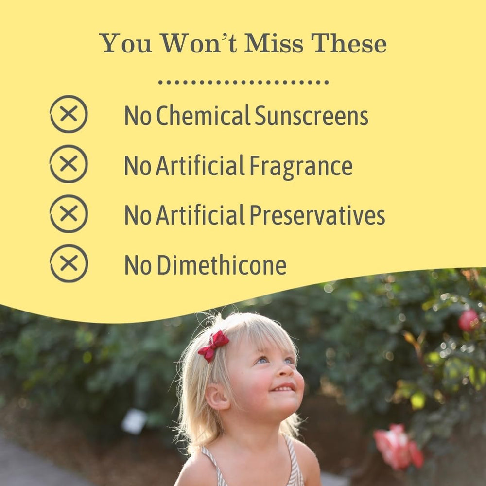 Water-resistant Earth Mama Baby Face Mineral Sunscreen Stick during swimming and splashing.