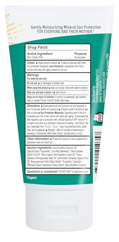 Earth Mama Mineral Sunscreen Lotion texture for smooth, even coverage