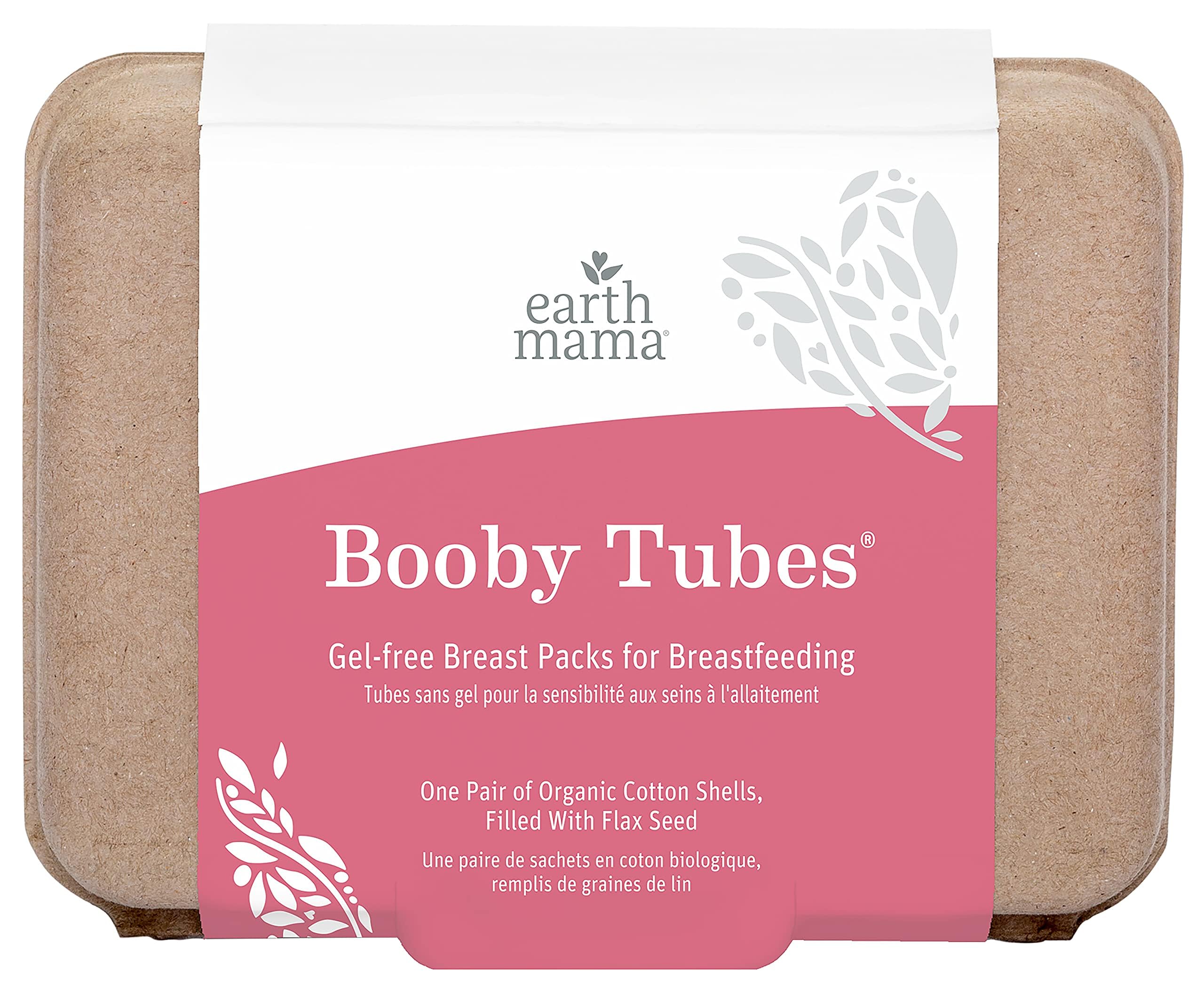 Earth Mama Booby Tubes packaging shows eco friendly gift ready set