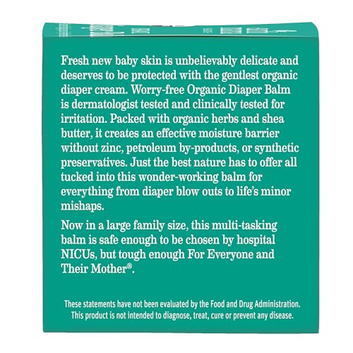Earth Mama six-pack image highlights economy size option for ongoing diaper care.