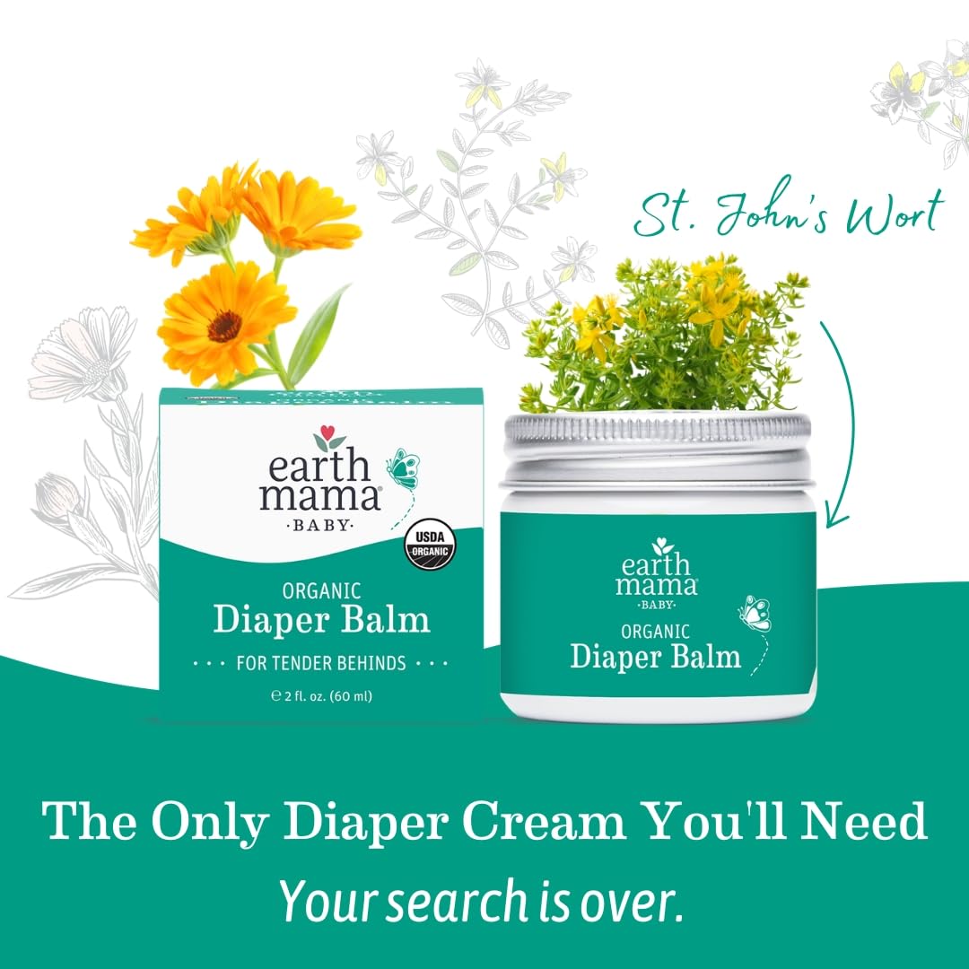 Earth Mama diaper balm NICU choice for baby care.