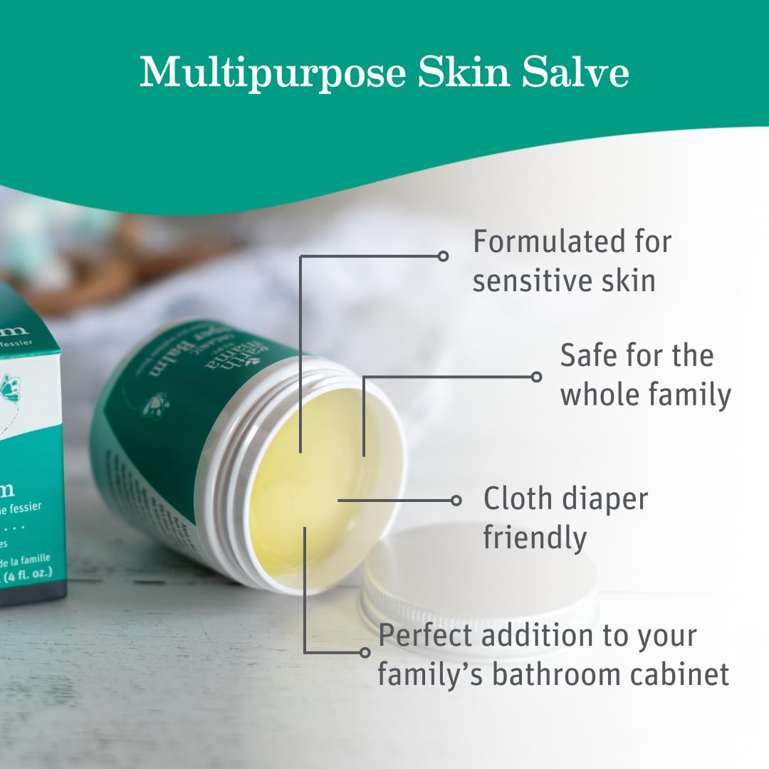 Earth Mama packaging-closeup highlights organic certification and clear usage notes
