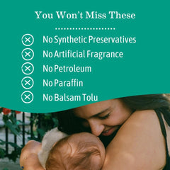 Earth Mama diaper balm-texture-swirl displays creamy, non-greasy formula for quick absorption