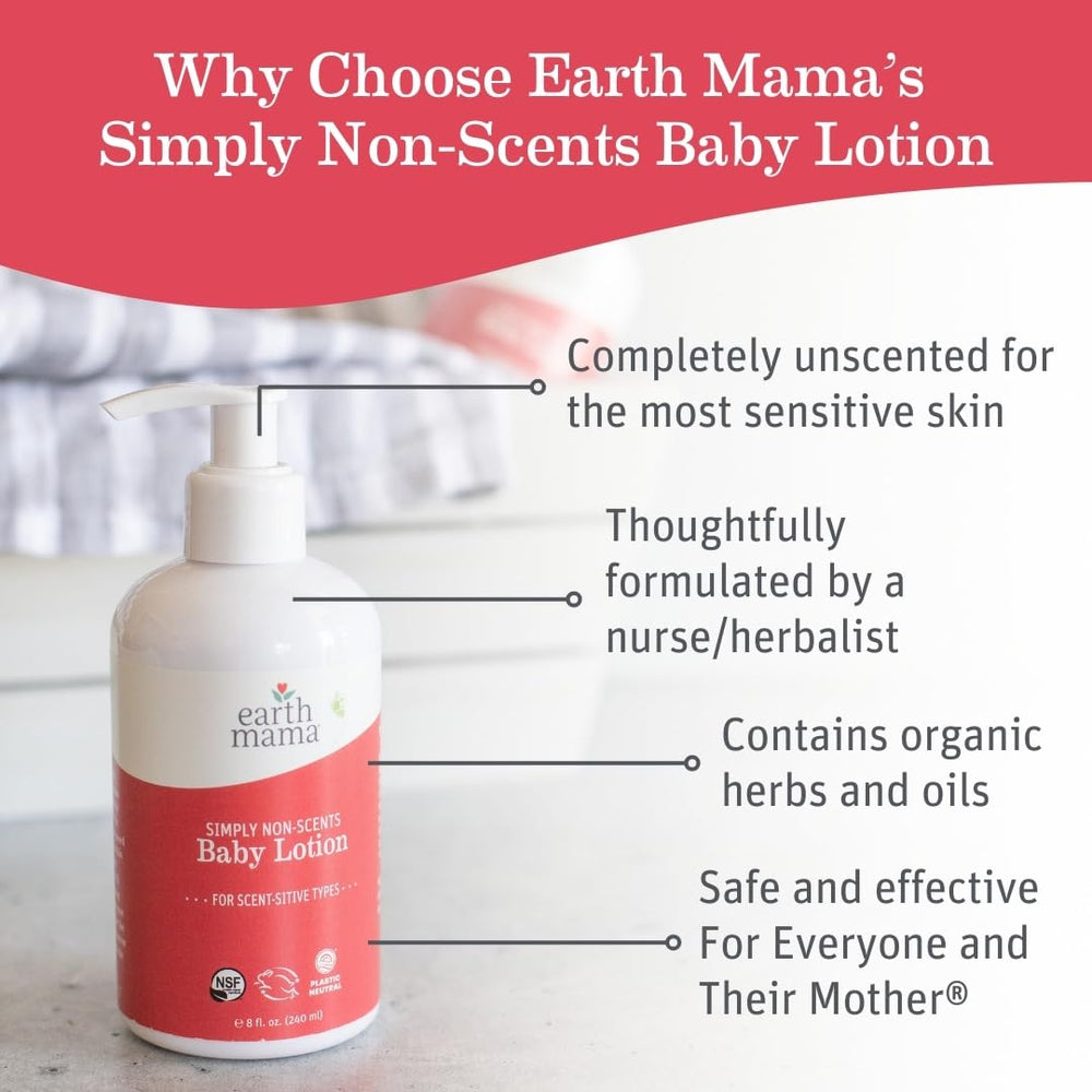 Earth Mama Simply Non-Scents 2-pack highlights gentle fragrance-free moisturizer for daily use
