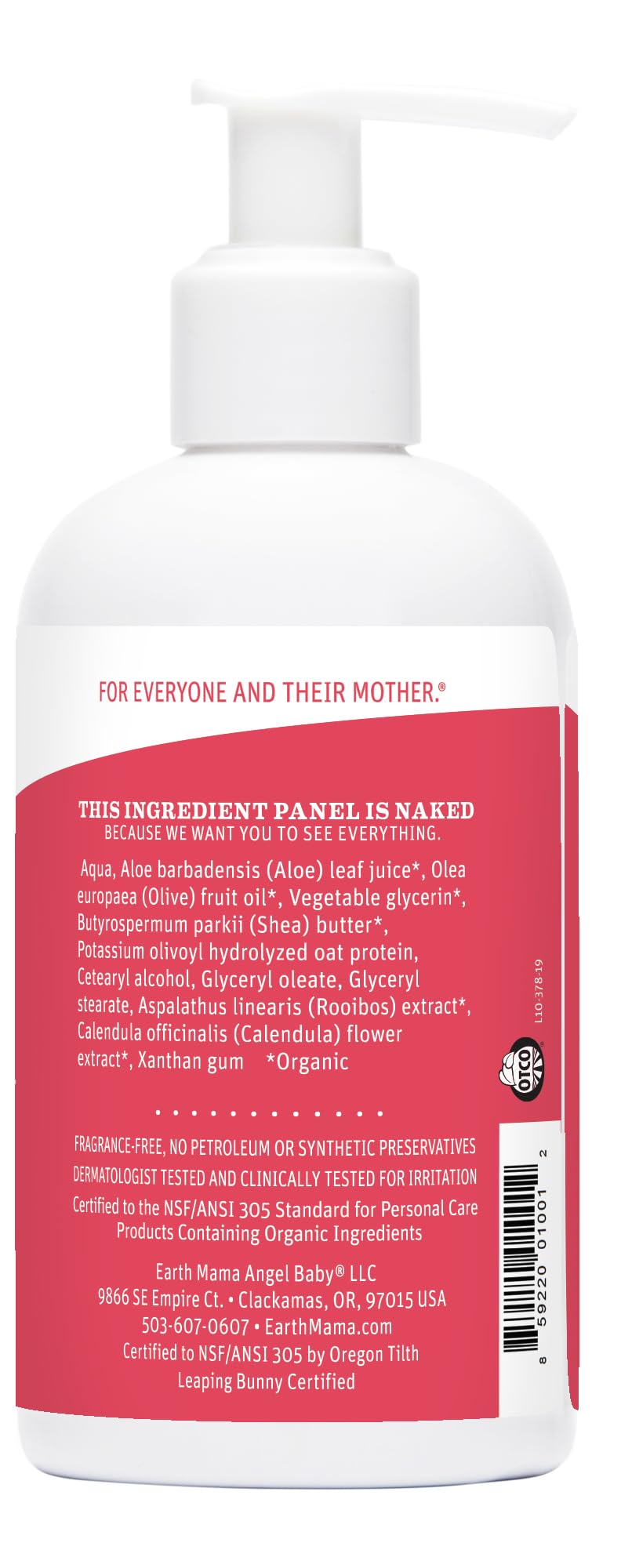 Earth Mama Simply Non-Scents Baby Lotion usage scene demonstrates post-bath hydration