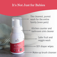 Earth Mama Simply Non-Scents Castile Wash foaming lather suits sensitive skin bath time
