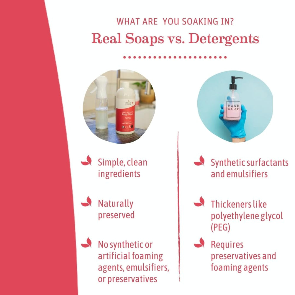 Earth Mama Simply Non-Scents Castile Wash kitchen-cleaner demo with safe ingredients