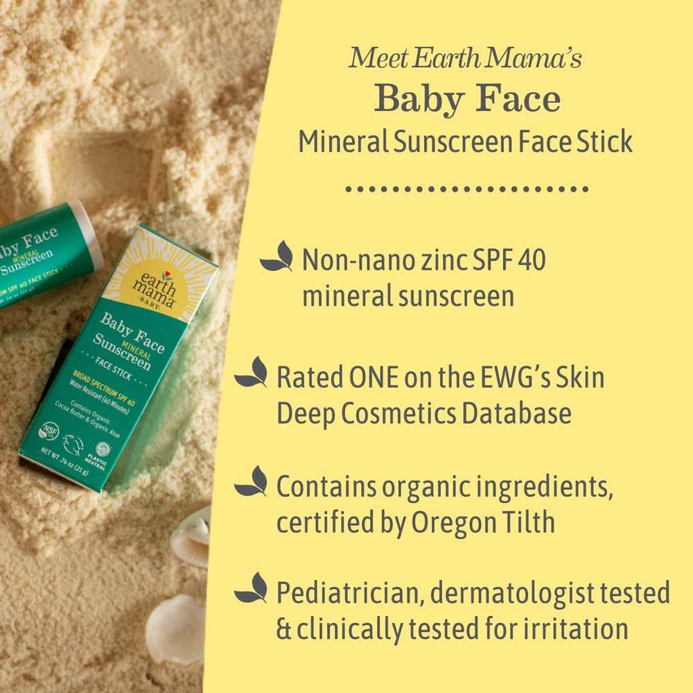 Earth Mama sunscreen ingredients cocoa butter aloe and calendula