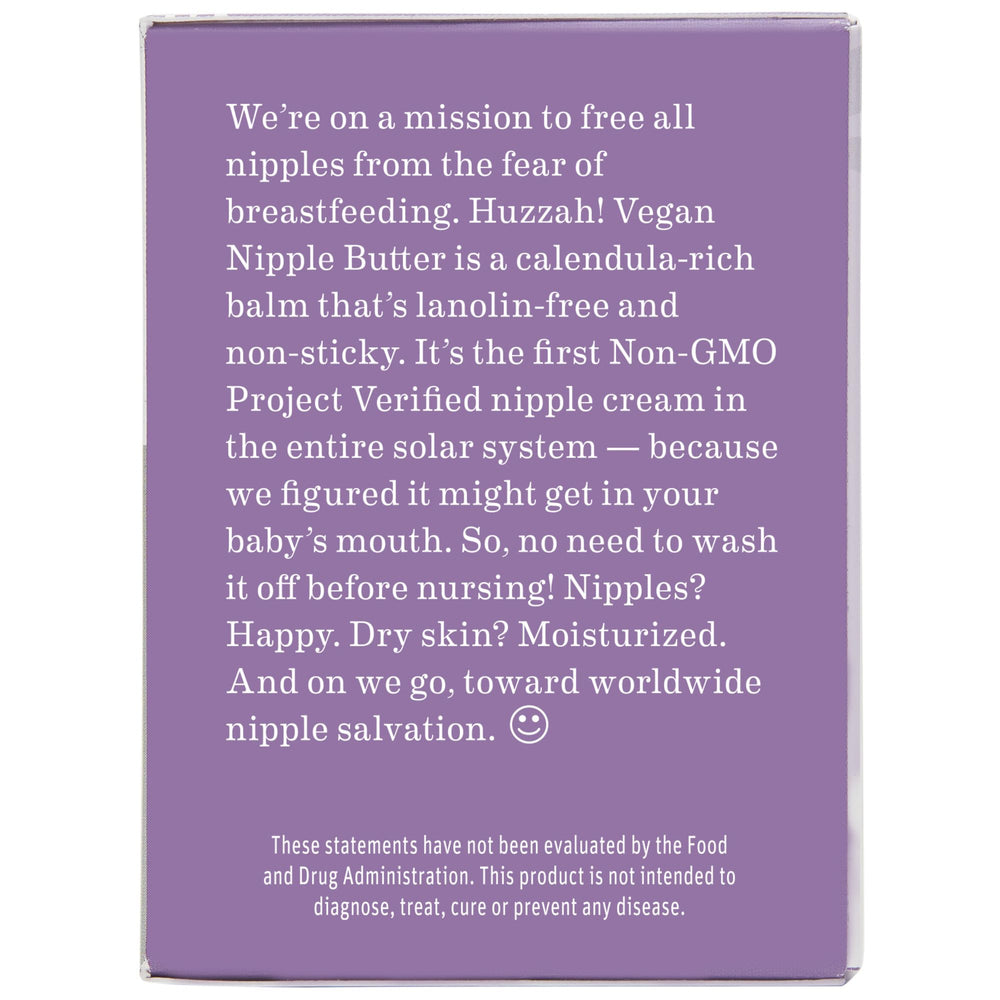 Earth Mama Vegan Nipple Butter non-GMO verified for breastfeeding safety