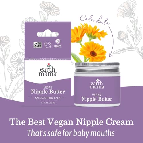 Earth Mama Vegan Nipple Butter usage scene during breastfeeding