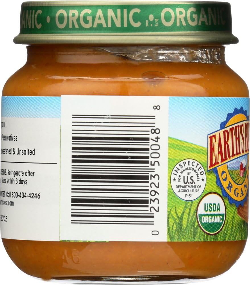 Earth's Best organic-cert-tilth-label photo emphasizes pesticide-free sourcing and trusted certification.