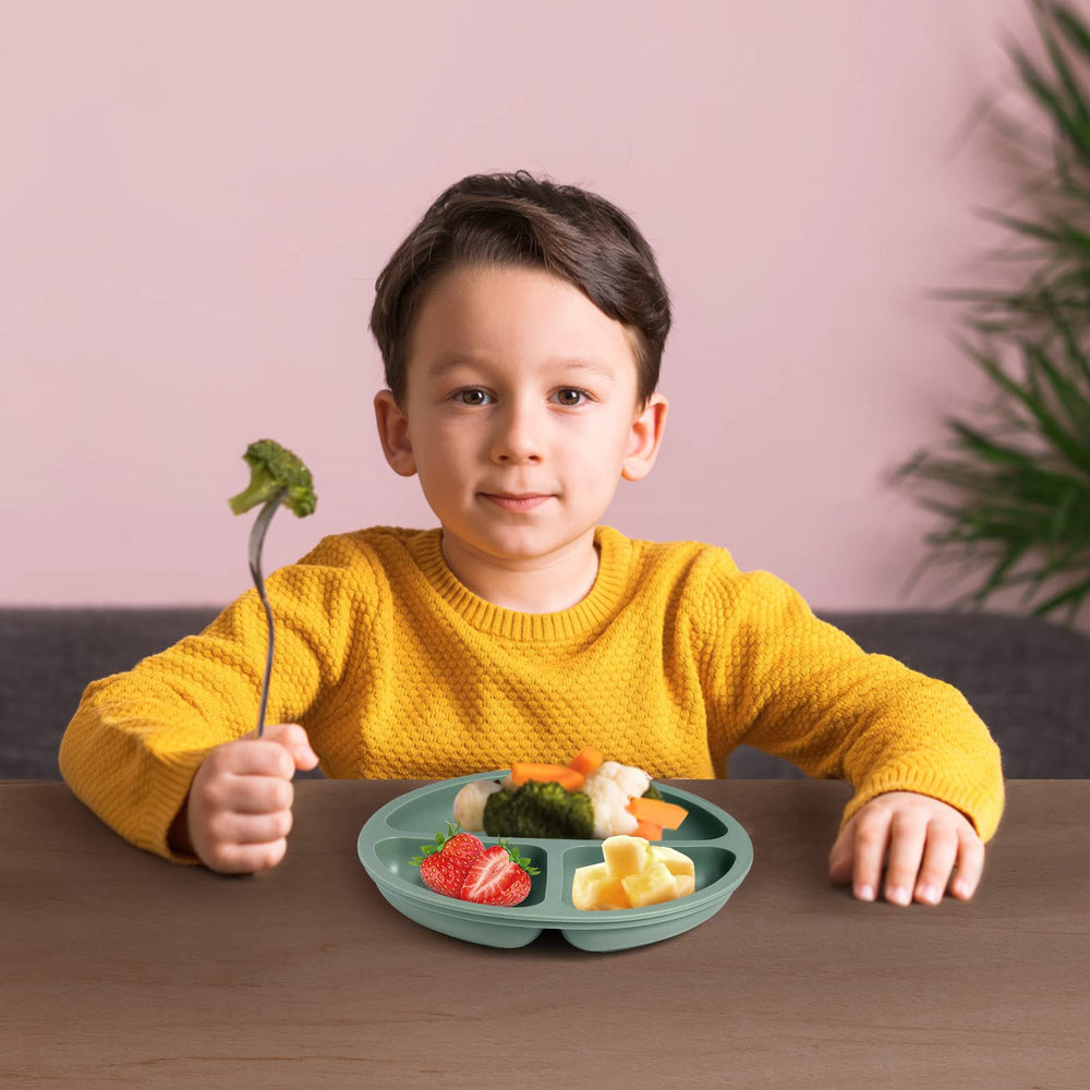 Eascrozn 100% silicone baby plates are safe and durable.