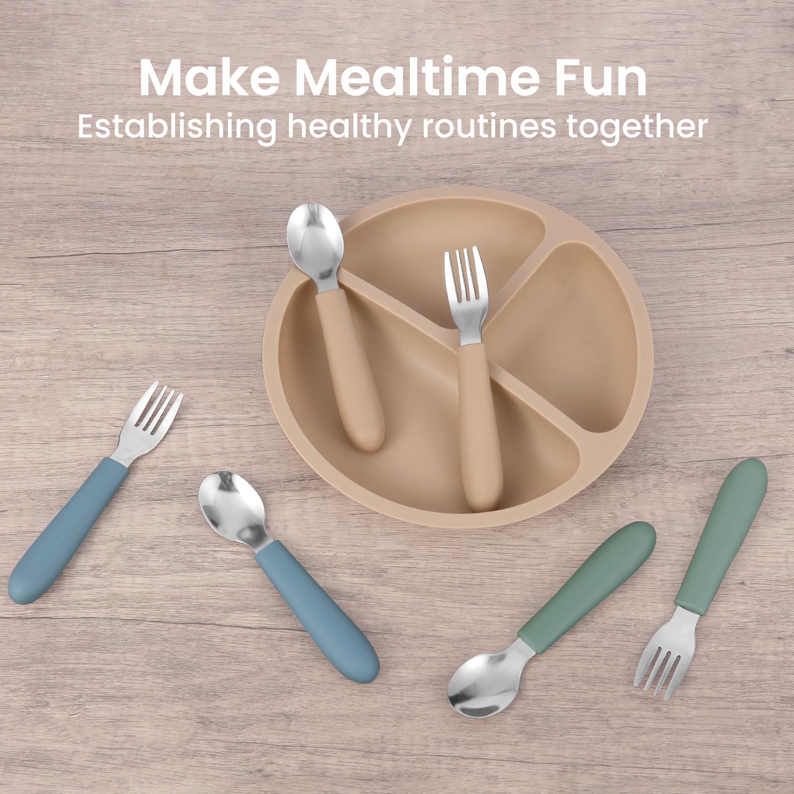 Eascrozn portable design fits diaper bags for meals on the go.