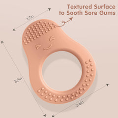 Eascrozn avocado teether texture sides for varied gum massage