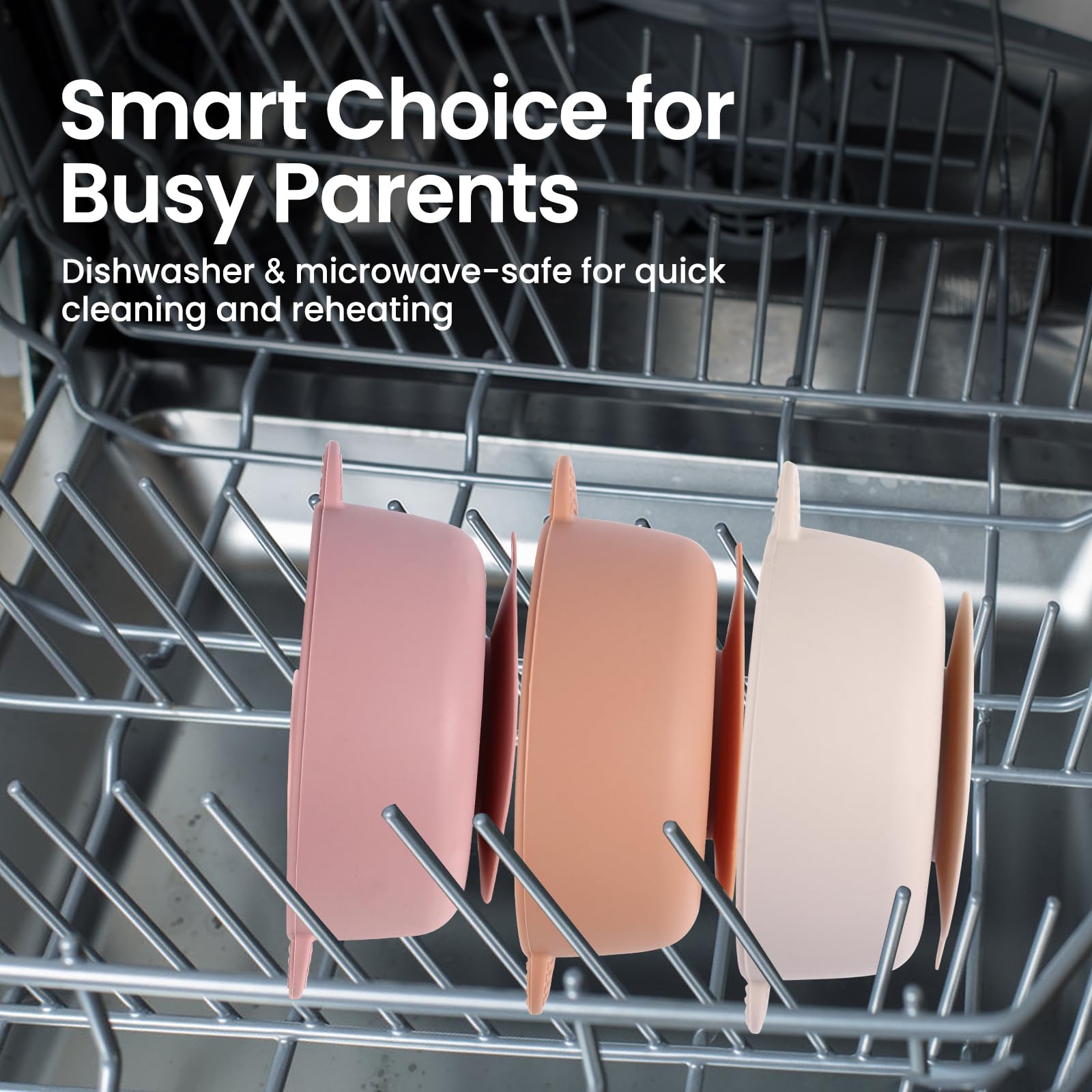 Eascrozn bright colors design makes mealtimes more engaging for kids