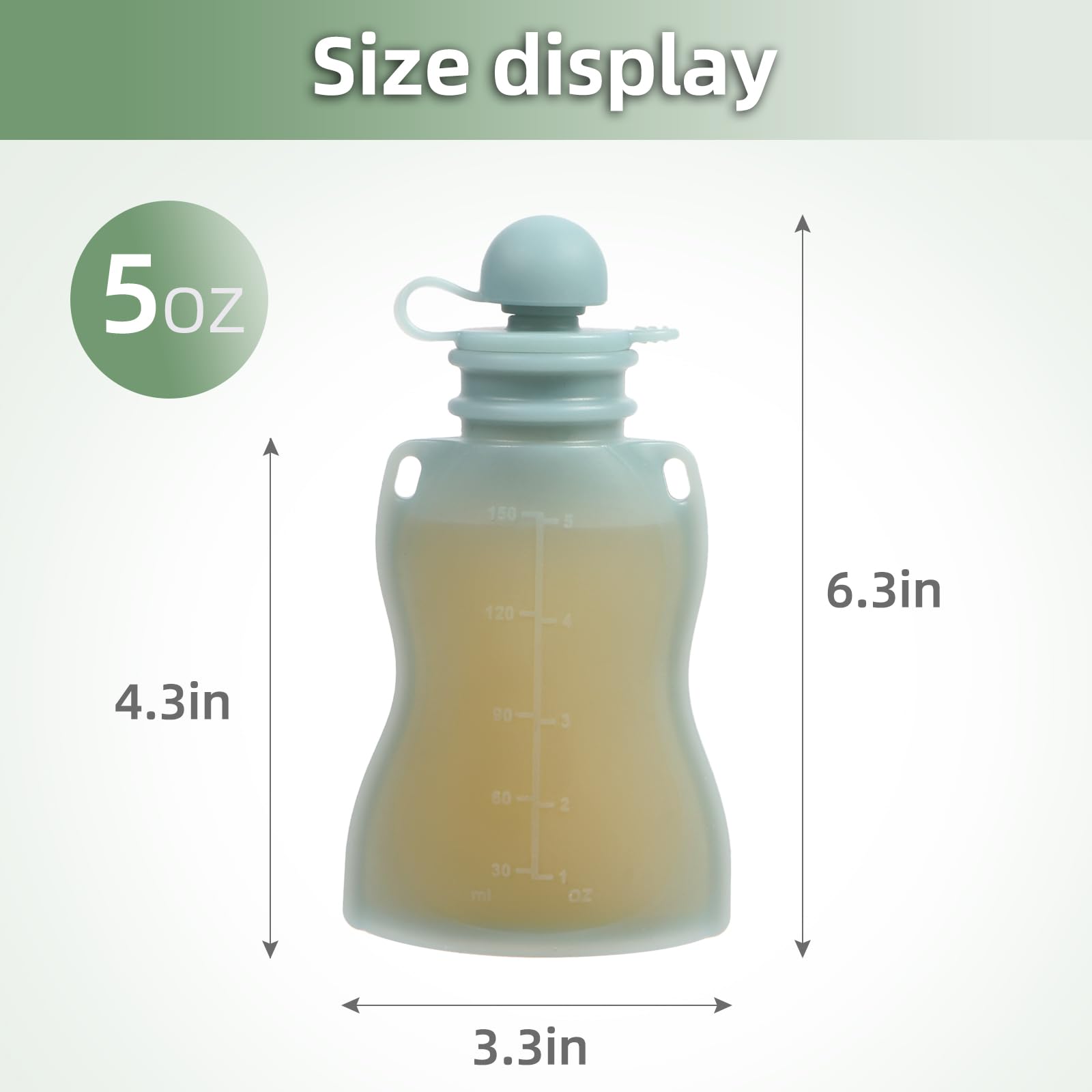 Eascrozn baby food pouches with removable straw for self-feeding