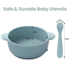 Eascrozn baby spoons with soft tip for gentle gum care