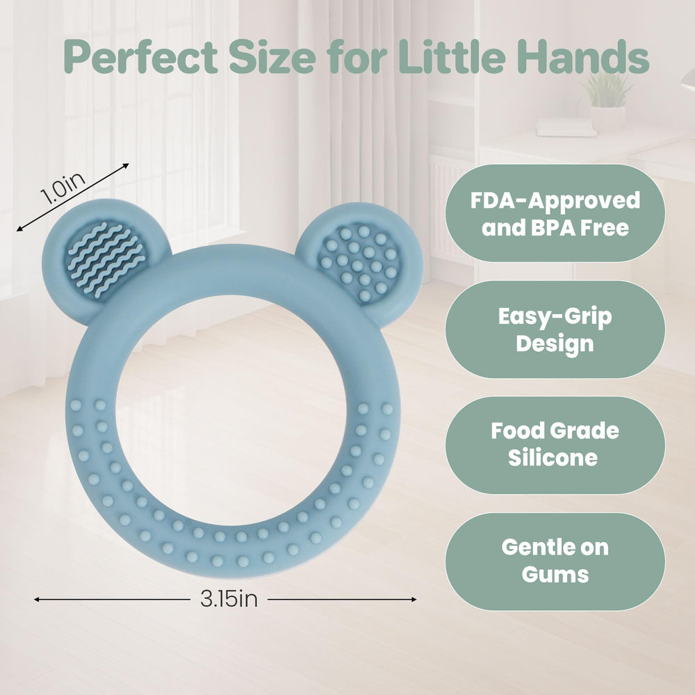 Eascrozn teether dishwasher-safe for quick cleaning