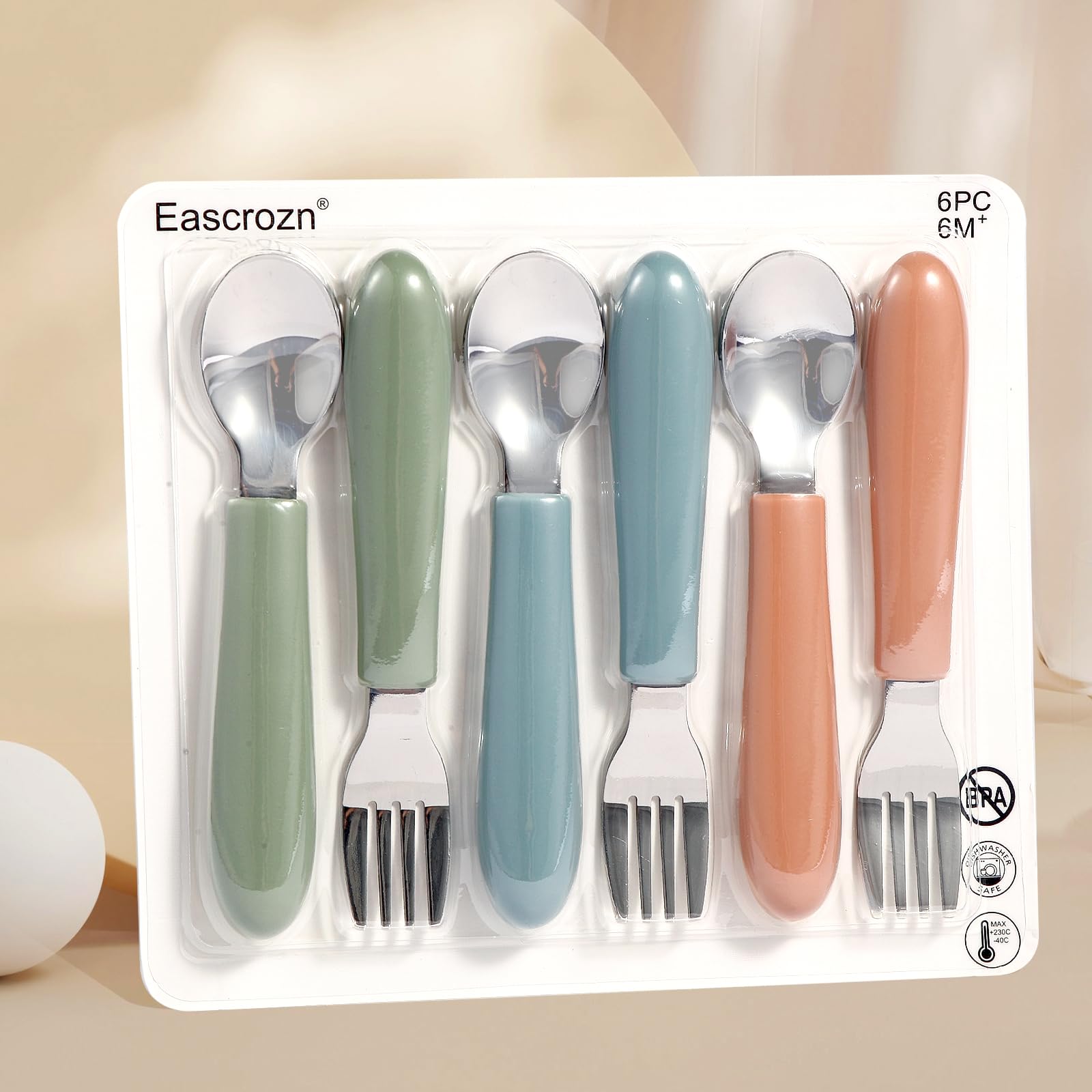 Eascrozn boil-safe utensils suitable for safe sterilization.