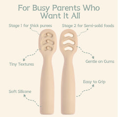 Eascrozn BPA-free silicone spoons are soft, durable, and easy to sterilize