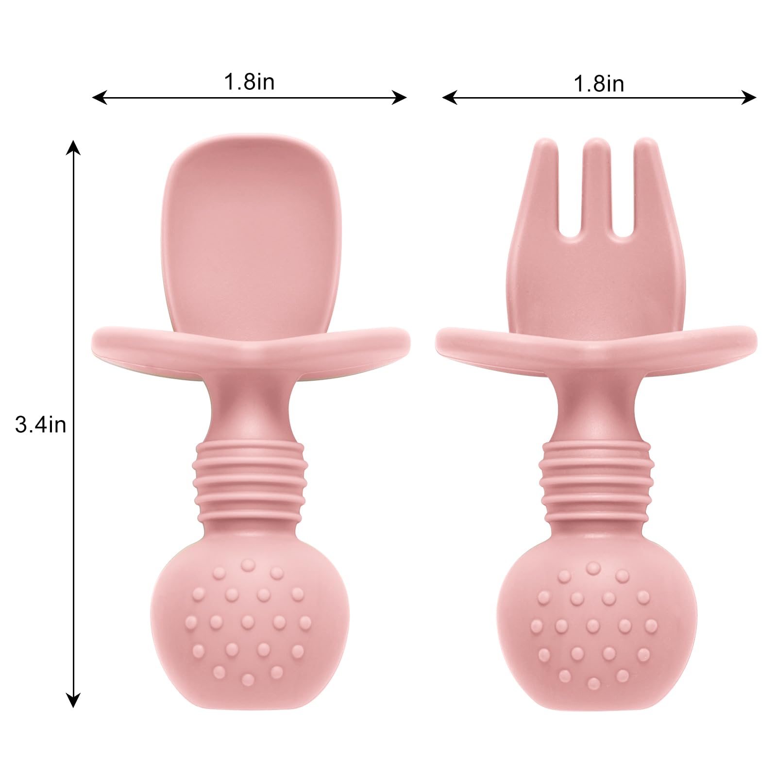 Eascrozn baby spoon tip interior shows soft edge for gentle mouth entry.