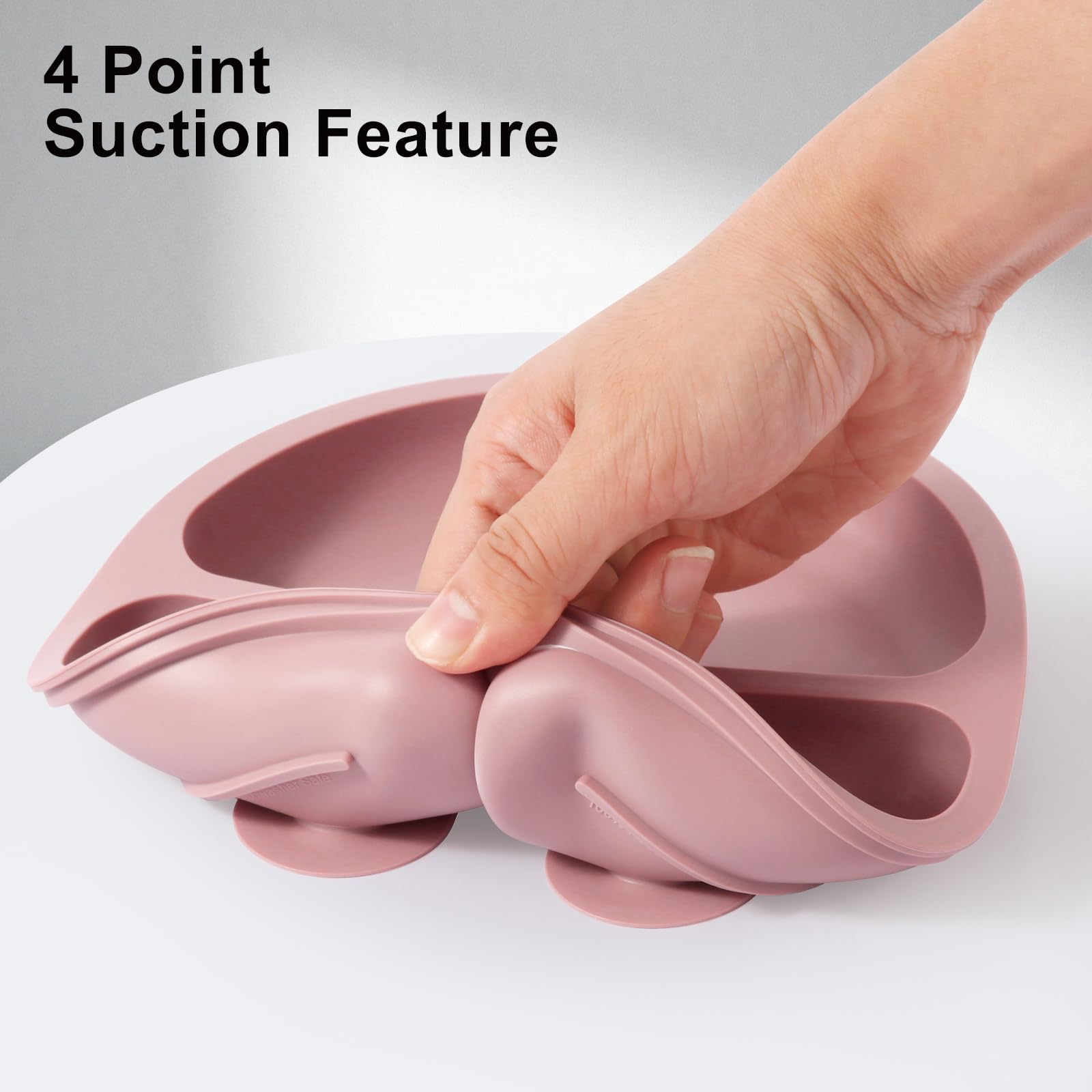 Eascrozn BPA-free silicone emphasizes safe material for everyday feeding.