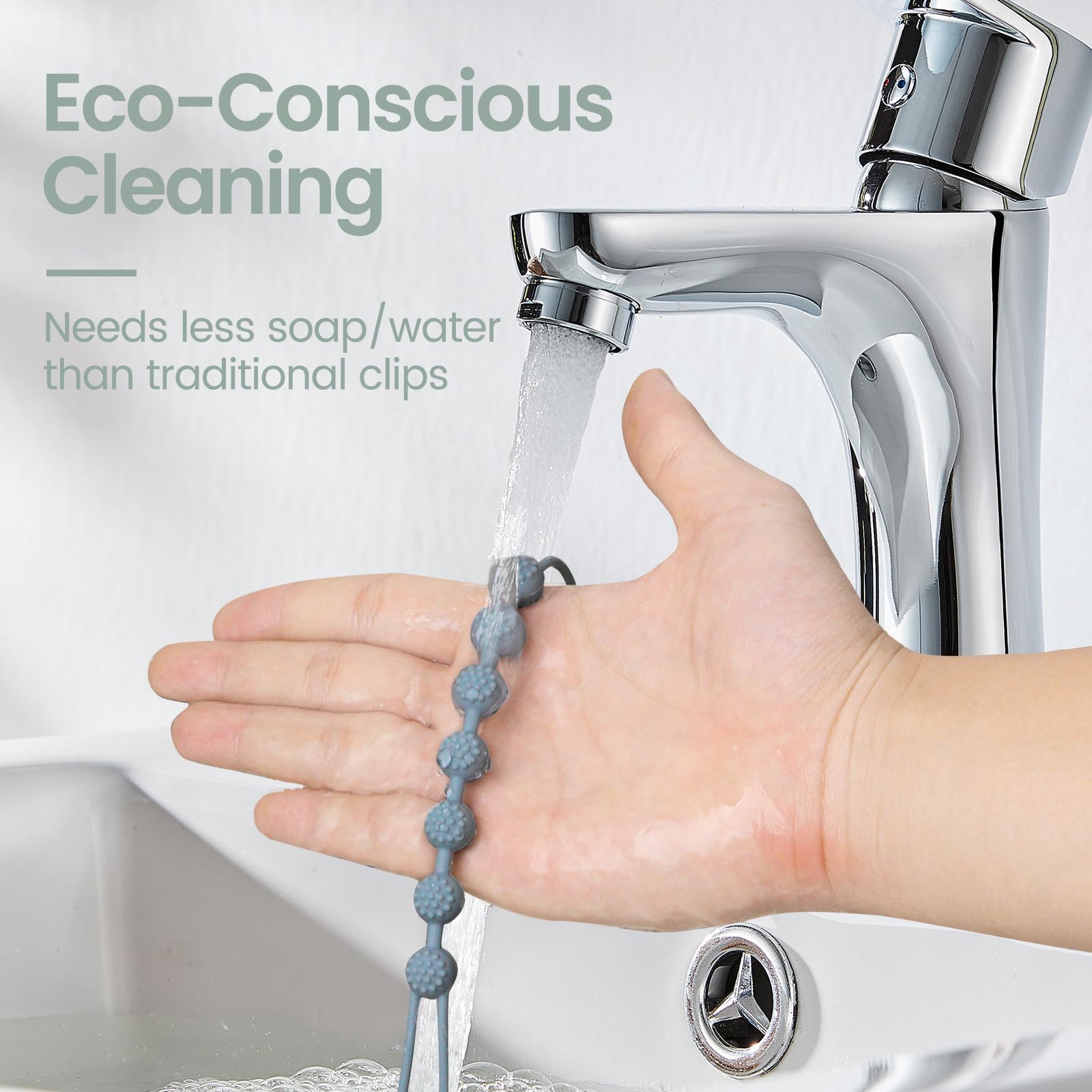 Eascrozn clips latch securely to clothing without fabric damage.