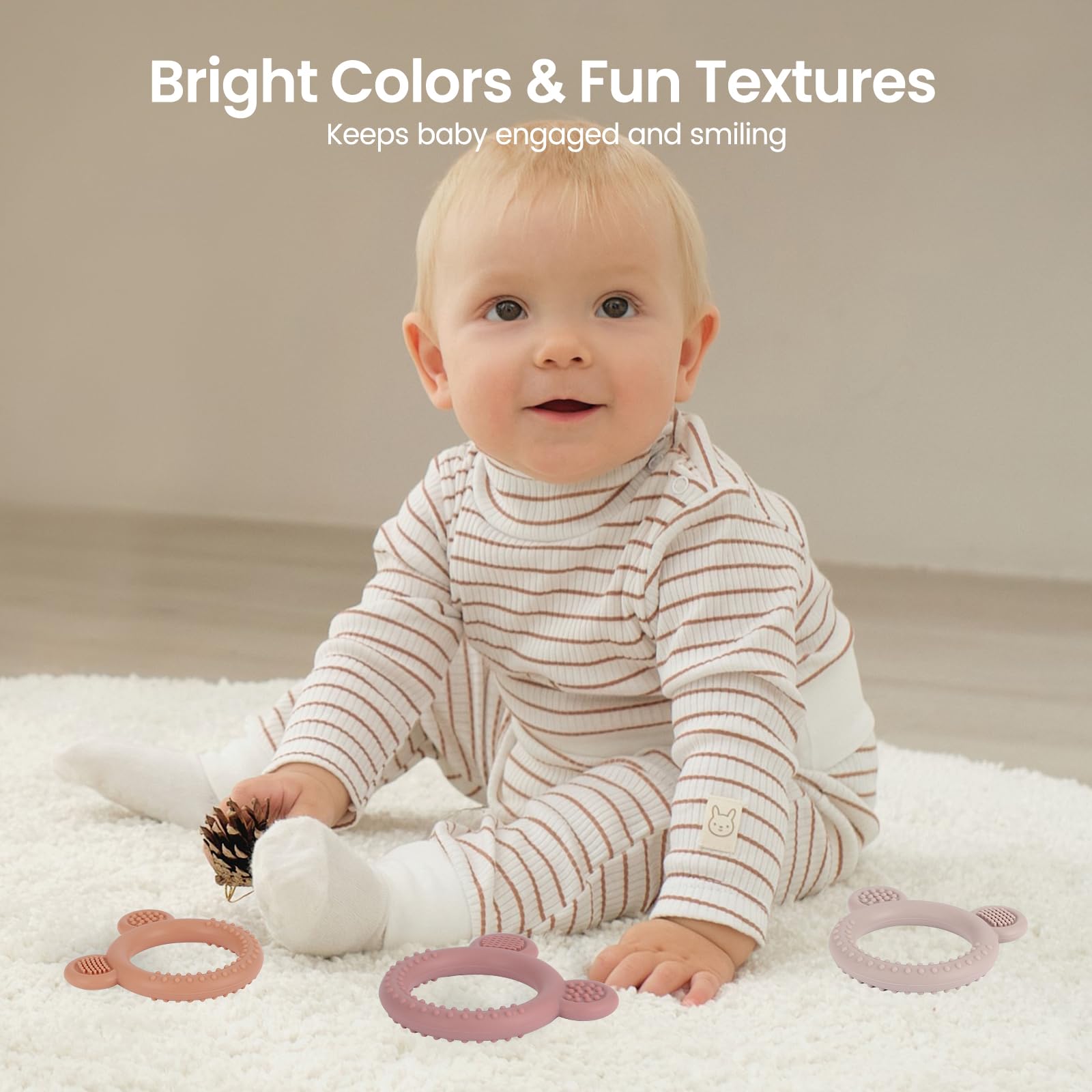 Eascrozn cold-soothing teether cooled for teething comfort