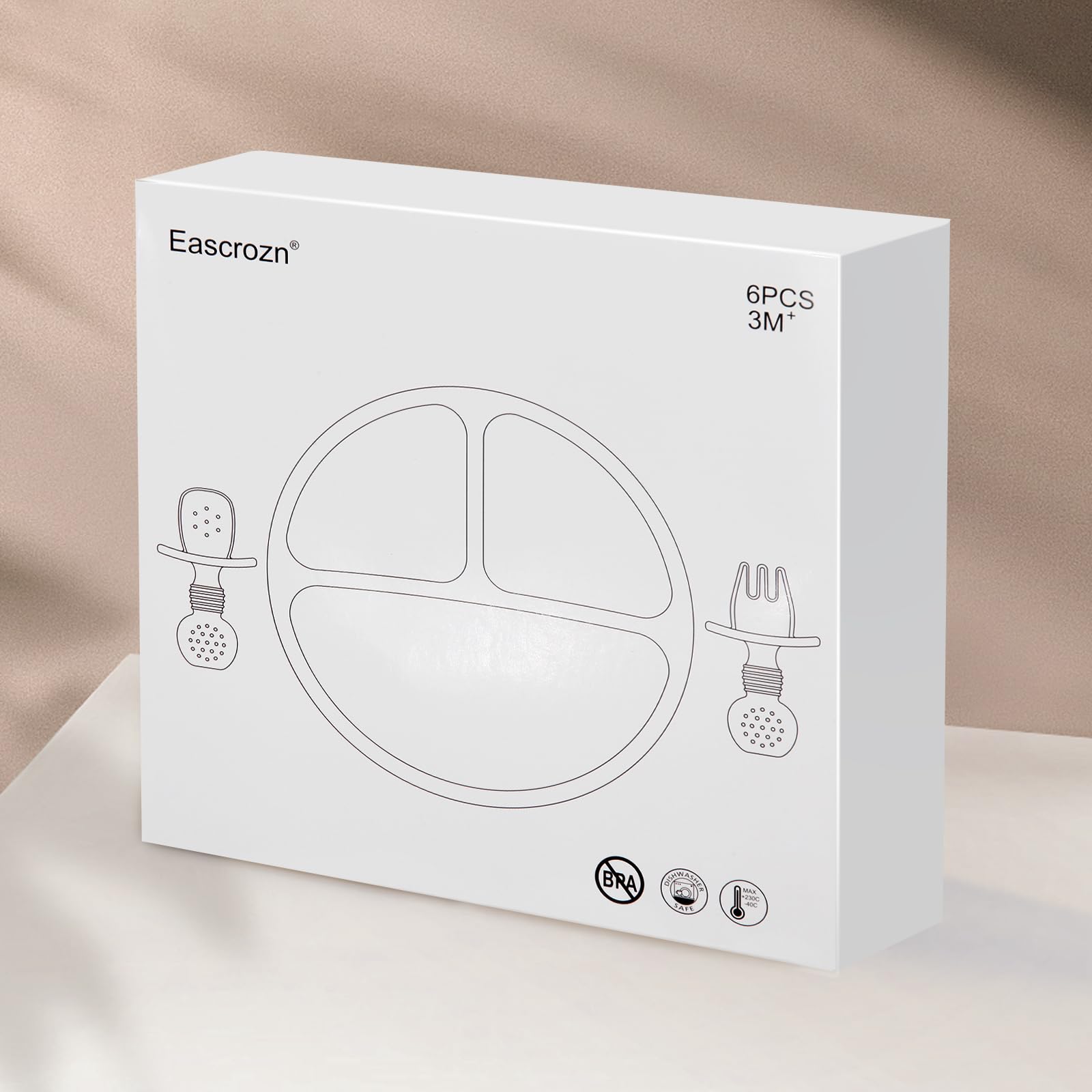 Eascrozn dishwasher-safe design simplifies cleanup after mealtime.