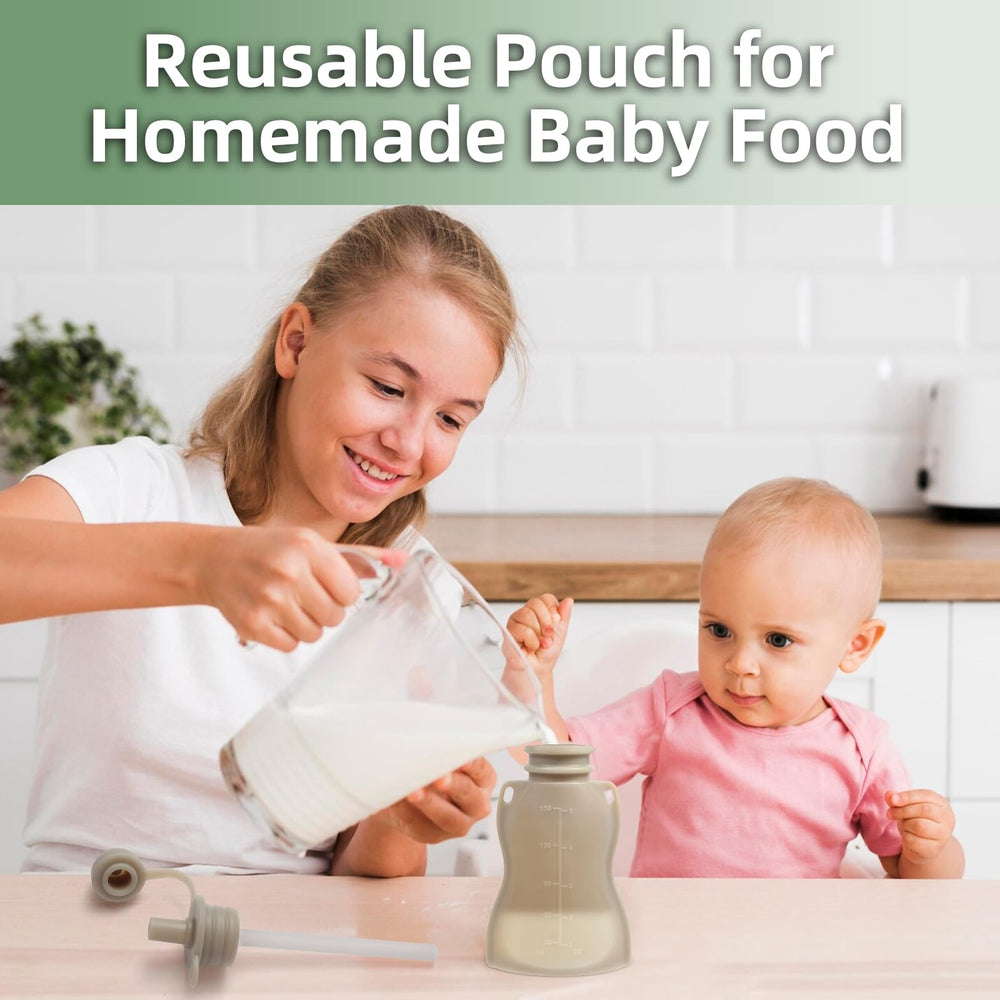 Eascrozn dishwasher-safe pouches simplify cleaning after meals