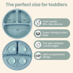 Eascrozn silicone forks and spoons set designed for tiny hands and easy self-feeding.